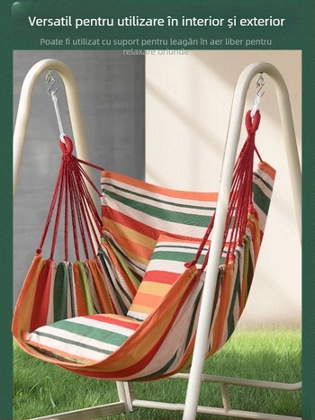 Hamac din pânză, fără suport, capacitate încărcare 150 kg, greutate 2 kg, personalizabil.