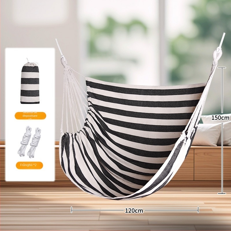 Hamac din pânză, fără suport, capacitate încărcare 150 kg, greutate 2 kg, personalizabil.