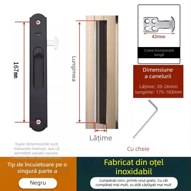 Crescent lock, model Mc g suo, material Regular Fit, brand Strength, stil modern minimalist