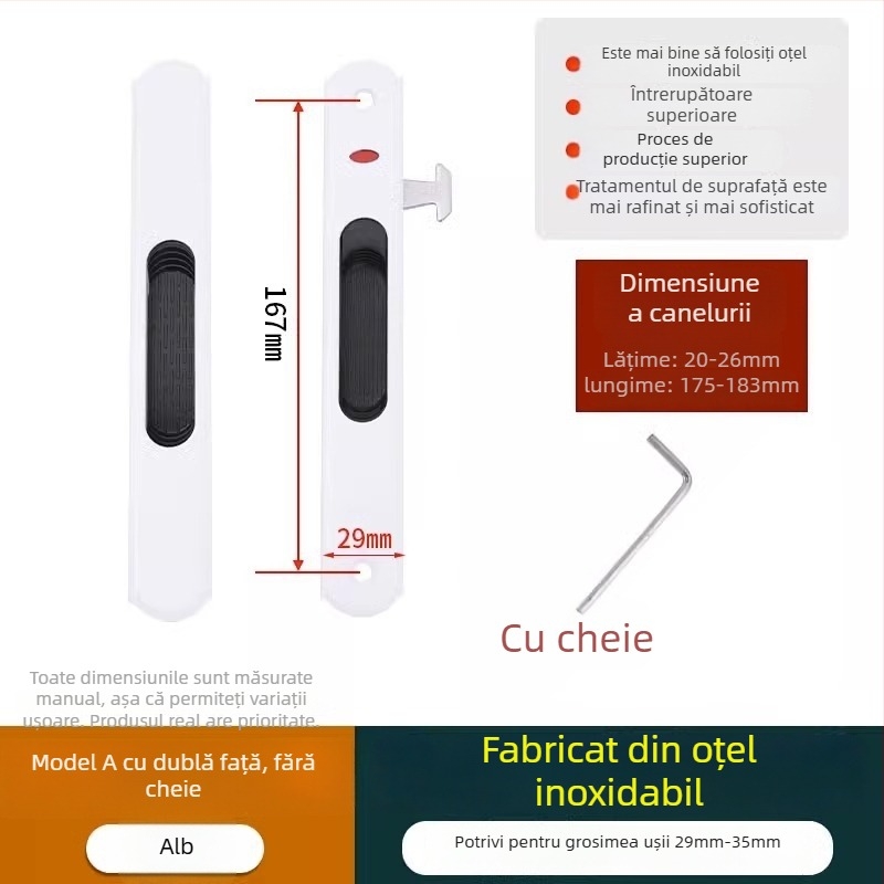 Crescent lock, model Mc g suo, material Regular Fit, brand Strength, stil modern minimalist