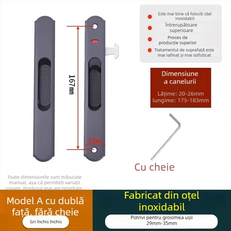 Crescent lock, model Mc g suo, material Regular Fit, brand Strength, stil modern minimalist