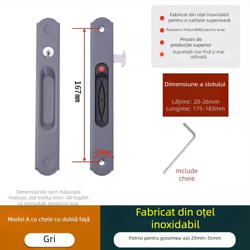 Crescent lock, model Mc g suo, material Regular Fit, brand Strength, stil modern minimalist