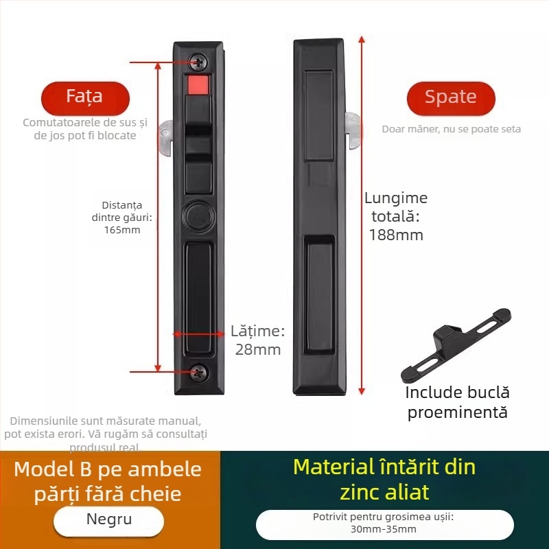 Crescent lock, model Mc g suo, material Regular Fit, brand Strength, stil modern minimalist