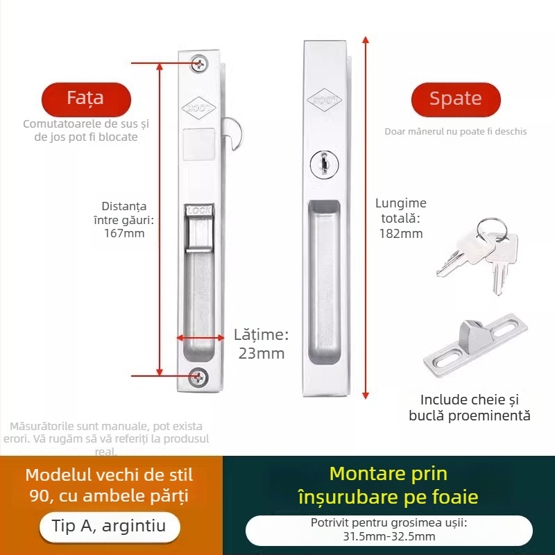 Crescent lock, model Mc g suo, material Regular Fit, brand Strength, stil modern minimalist