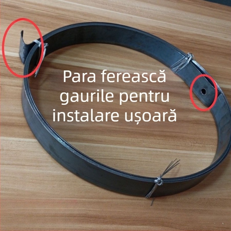 Arc pentru ușă de rulare, tip universal, bandă de arc, placă lungă de fier pentru ușă glisantă manuală