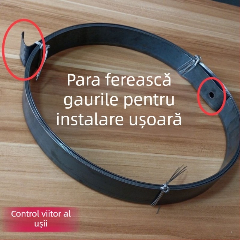 Arc pentru ușă de rulare, tip universal, bandă de arc, placă lungă de fier pentru ușă glisantă manuală