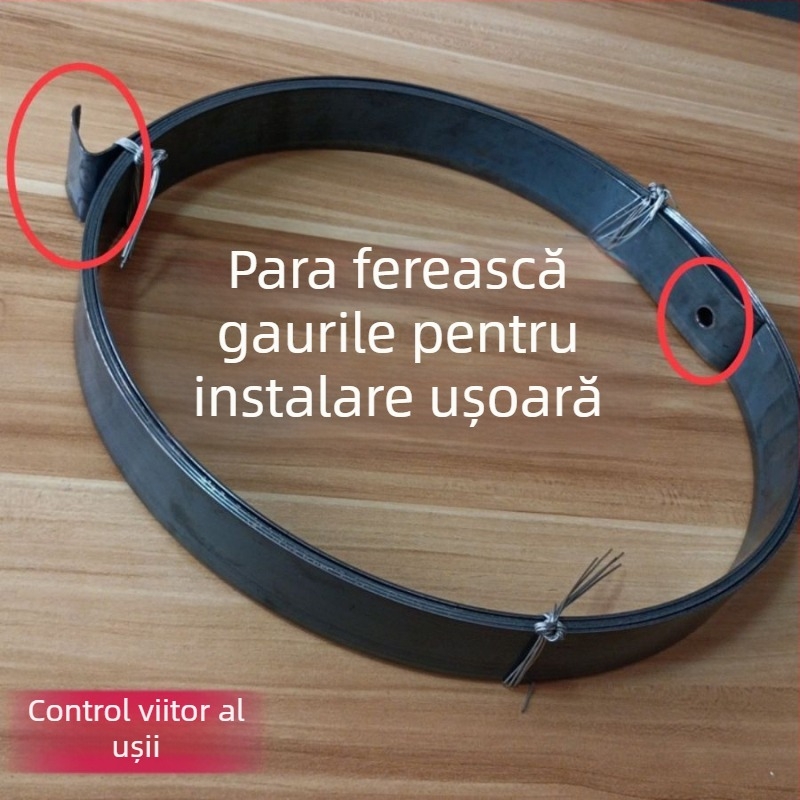 Arc pentru ușă de rulare, tip universal, bandă de arc, placă lungă de fier pentru ușă glisantă manuală