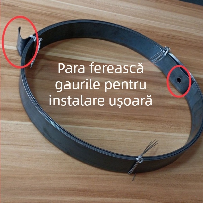 Arc pentru ușă de rulare, tip universal, bandă de arc, placă lungă de fier pentru ușă glisantă manuală