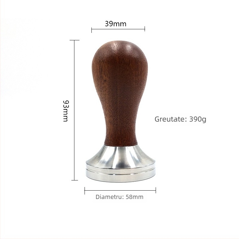 Tamper pentru cafea, oțel inoxidabil 304, 305 g, pentru uz casnic și cafenea, personalizare logo disponibil