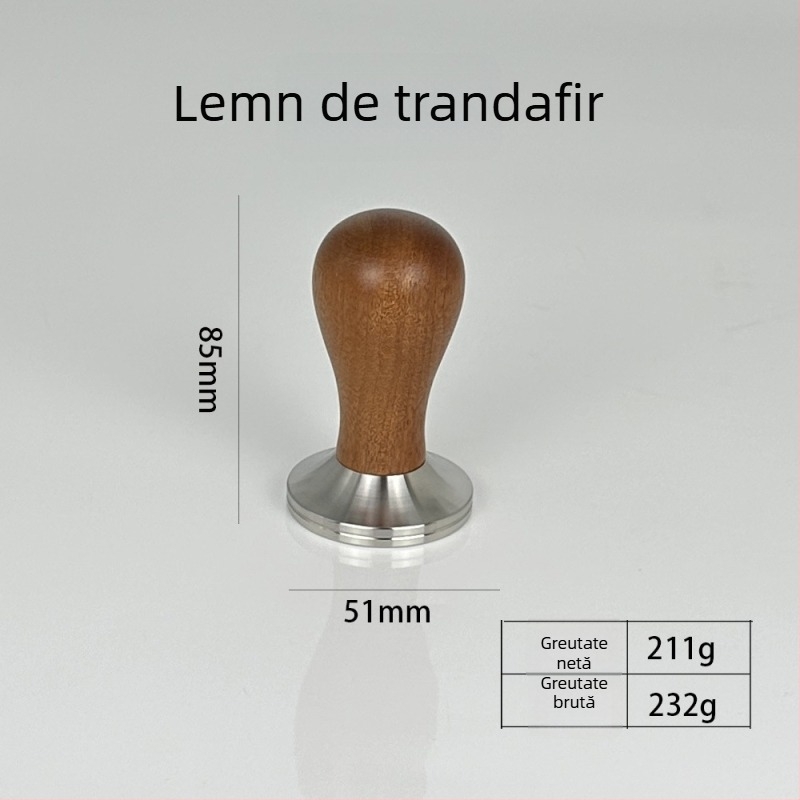 Tamper pentru cafea, oțel inoxidabil 304, 305 g, pentru uz casnic și cafenea, personalizare logo disponibil