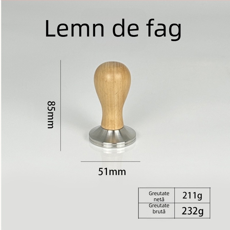 Tamper pentru cafea, oțel inoxidabil 304, 305 g, pentru uz casnic și cafenea, personalizare logo disponibil