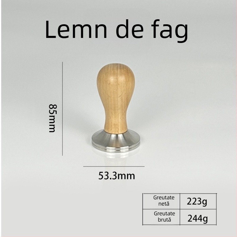 Tamper pentru cafea, oțel inoxidabil 304, 305 g, pentru uz casnic și cafenea, personalizare logo disponibil