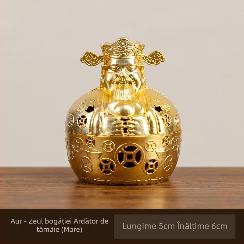 Aprinzător circular pentru tămâie, stil chinezesc, material Phoebe, suport din oțel inoxidabil cu plasă, producție semi-manuală și semi-mechanică