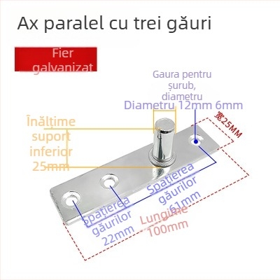 Set arc de podea pentru ușa din sticlă cu cadru: plăcuța superioară a arborelui, arbore fix, vârful superior tip T; Material: oțel inoxidabil 304/201 sau oțel galvanizat; Stil: modern minimalist