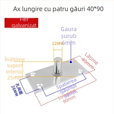Set arc de podea pentru ușa din sticlă cu cadru: plăcuța superioară a arborelui, arbore fix, vârful superior tip T; Material: oțel inoxidabil 304/201 sau oțel galvanizat; Stil: modern minimalist