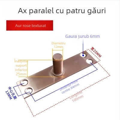 Set arc de podea pentru ușa din sticlă cu cadru: plăcuța superioară a arborelui, arbore fix, vârful superior tip T; Material: oțel inoxidabil 304/201 sau oțel galvanizat; Stil: modern minimalist