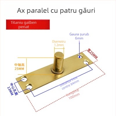 Set arc de podea pentru ușa din sticlă cu cadru: plăcuța superioară a arborelui, arbore fix, vârful superior tip T; Material: oțel inoxidabil 304/201 sau oțel galvanizat; Stil: modern minimalist