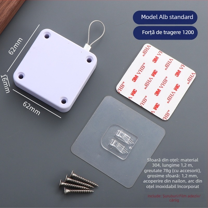 Închizător de ușă cu șnur — automat, din plastic, Zhujiang, design modern minimalist