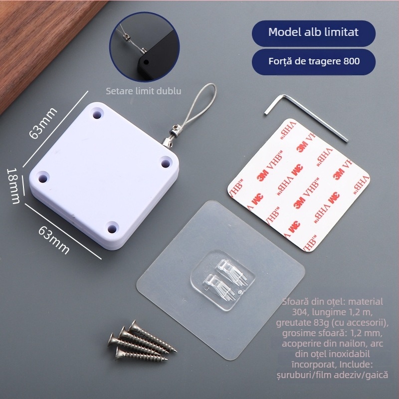 Închizător de ușă cu șnur — automat, din plastic, Zhujiang, design modern minimalist