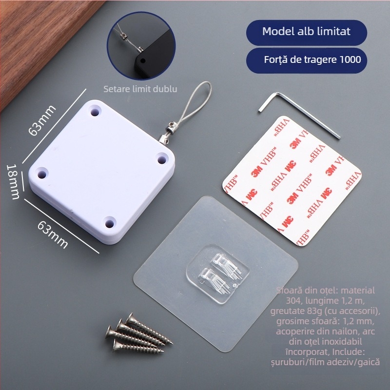 Închizător de ușă cu șnur — automat, din plastic, Zhujiang, design modern minimalist