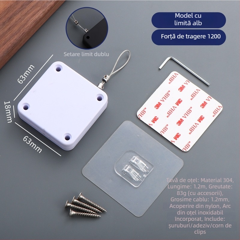 Închizător de ușă cu șnur — automat, din plastic, Zhujiang, design modern minimalist