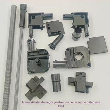 Accesorii pentru ecran invizibil de fereastră – mecanism retractabil, tambur cu arc, capace de margine, piese de reparație pentru colț, ansamblu 3016 – plastic, stil modern minimalist