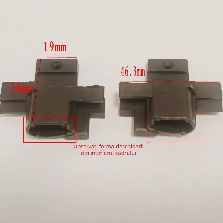 Accesorii pentru ecran invizibil de fereastră – mecanism retractabil, tambur cu arc, capace de margine, piese de reparație pentru colț, ansamblu 3016 – plastic, stil modern minimalist