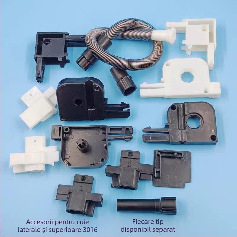 Accesorii pentru ecran invizibil de fereastră – mecanism retractabil, tambur cu arc, capace de margine, piese de reparație pentru colț, ansamblu 3016 – plastic, stil modern minimalist