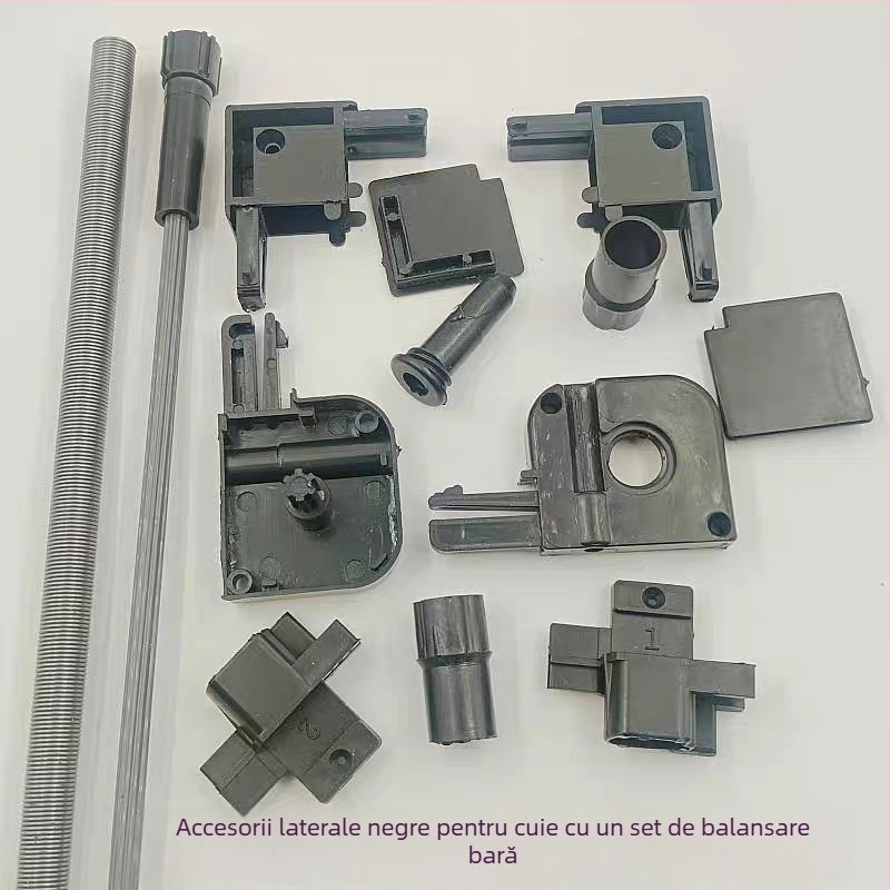 Accesorii pentru ecran invizibil de fereastră – mecanism retractabil, tambur cu arc, capace de margine, piese de reparație pentru colț, ansamblu 3016 – plastic, stil modern minimalist