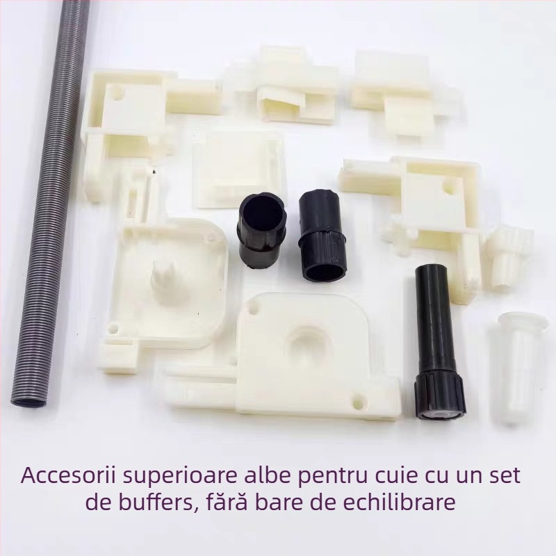 Accesorii pentru ecran invizibil de fereastră – mecanism retractabil, tambur cu arc, capace de margine, piese de reparație pentru colț, ansamblu 3016 – plastic, stil modern minimalist