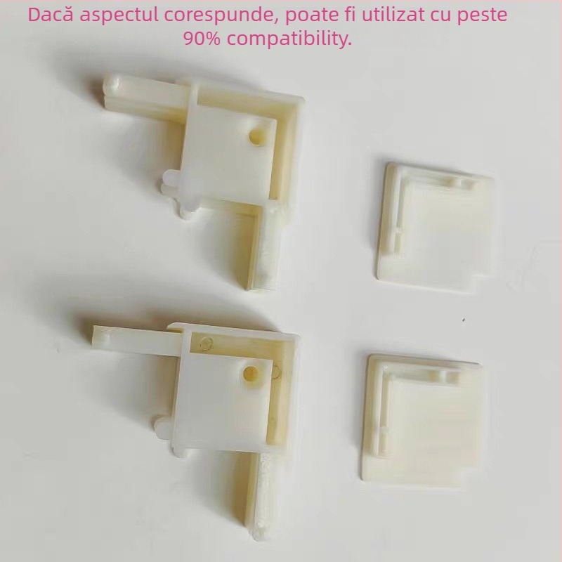 Accesorii pentru ecran invizibil de fereastră – mecanism retractabil, tambur cu arc, capace de margine, piese de reparație pentru colț, ansamblu 3016 – plastic, stil modern minimalist