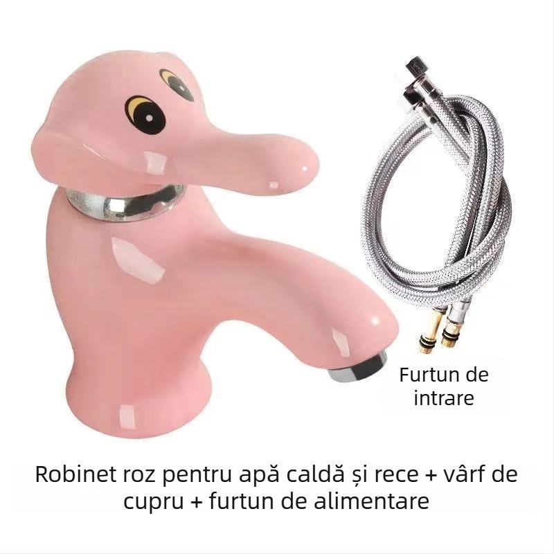 Robinet de chiuvetă cu apă caldă și rece, supapă cu disc ceramic, corp monobloc, deschidere cu cheie, certificare CE