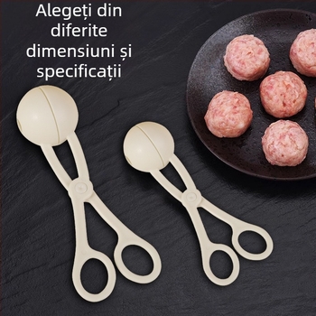 Clip pentru chifteluțe din plastic PP – design modern minimalist, formează bile rotunde de carne și bile de orez