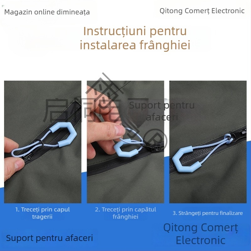 Mâner pentru fermoar din nylon, cu șnur detașabil – Accesorii injectate prin injecție pentru haine, jachete, corturi și ghiozdane