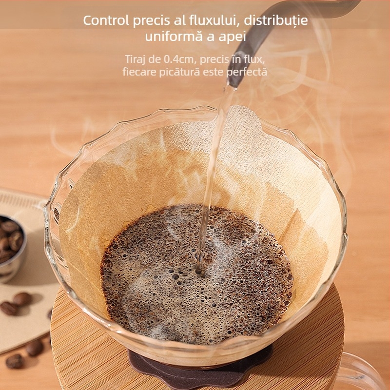 Set manual de râșniță de cafea pentru uz casnic și în aer liber – compact, stil minimalist, set complet