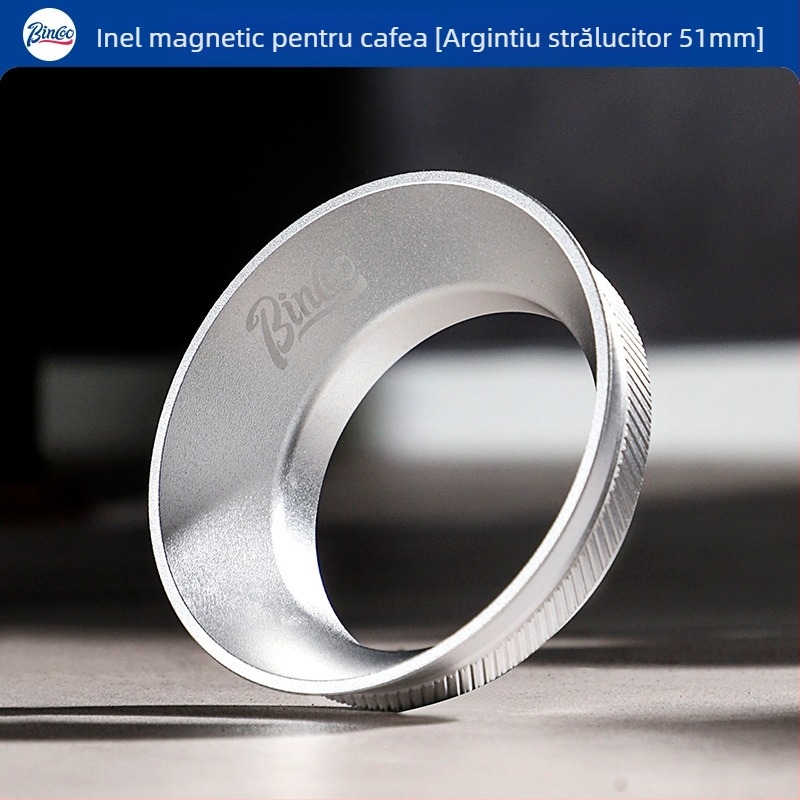 Bincoo Inel Magnetic pentru Praful de la Aparatul de Cafea — Inel de Colectare a Prafului, Aliaj de Aluminiu, Model GYKF2048, Stil Modern Simplu, Potrivit pentru Casă și Cafenea