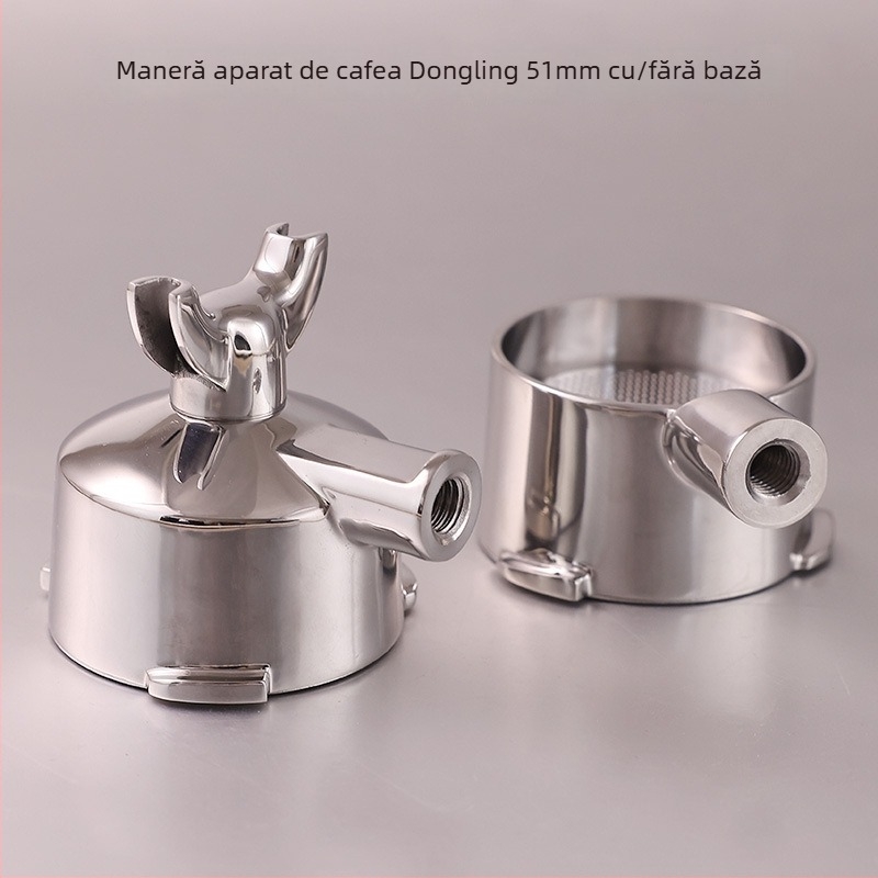 Mâner pentru aparat de cafea, oțel inoxidabil, stil modern minimalist, brand Come and go, pentru bar și cafea