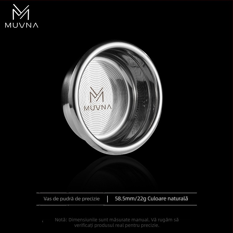 Cupa de dozare pentru espresso, seria Liquid Magic de la MUVNA MUWENA, oțel inoxidabil 304, 18/20/22 g