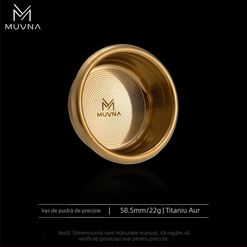 Cupa de dozare pentru espresso, seria Liquid Magic de la MUVNA MUWENA, oțel inoxidabil 304, 18/20/22 g