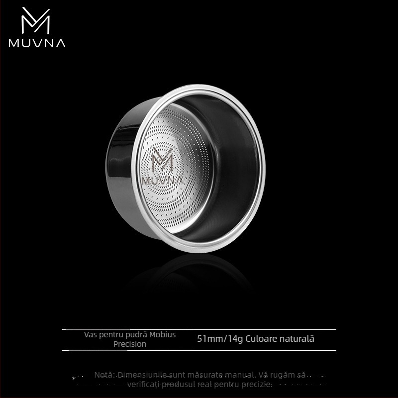 Cupa de dozare pentru espresso, seria Liquid Magic de la MUVNA MUWENA, oțel inoxidabil 304, 18/20/22 g