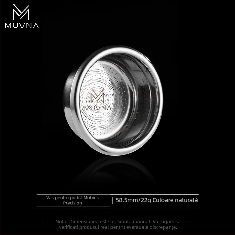 Cupa de dozare pentru espresso, seria Liquid Magic de la MUVNA MUWENA, oțel inoxidabil 304, 18/20/22 g