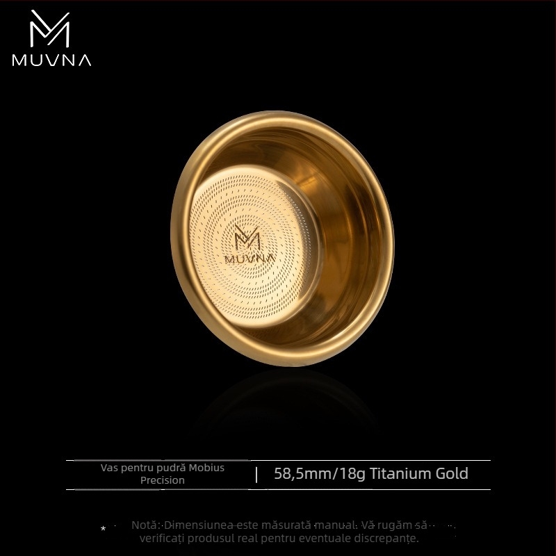 Cupa de dozare pentru espresso, seria Liquid Magic de la MUVNA MUWENA, oțel inoxidabil 304, 18/20/22 g