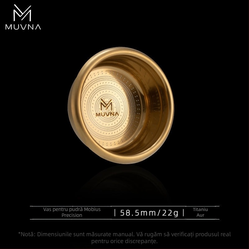 Cupa de dozare pentru espresso, seria Liquid Magic de la MUVNA MUWENA, oțel inoxidabil 304, 18/20/22 g