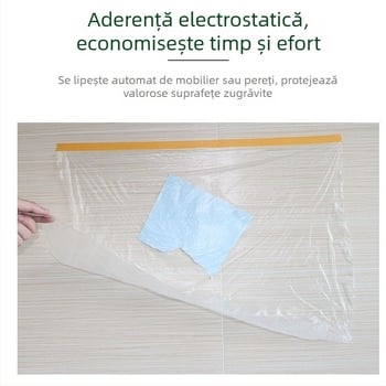 Husă transparentă pentru mobilier, material PE transparent, personalizabil, stil simplu, pentru dormitor