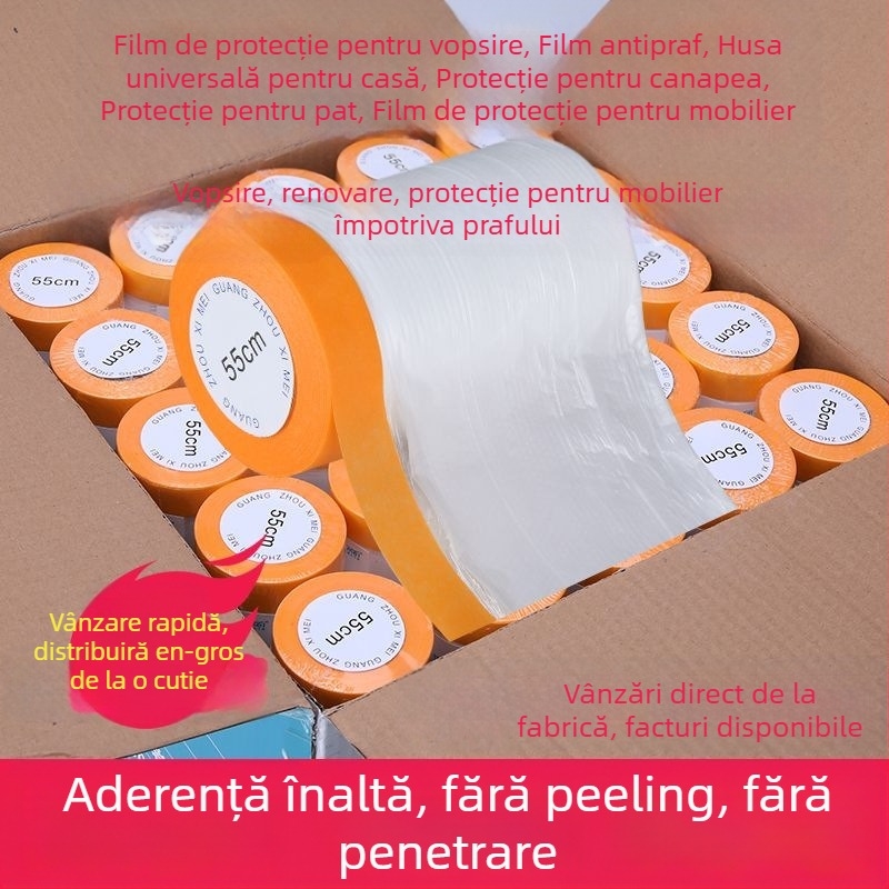 Husă transparentă pentru mobilier, material PE transparent, personalizabil, stil simplu, pentru dormitor