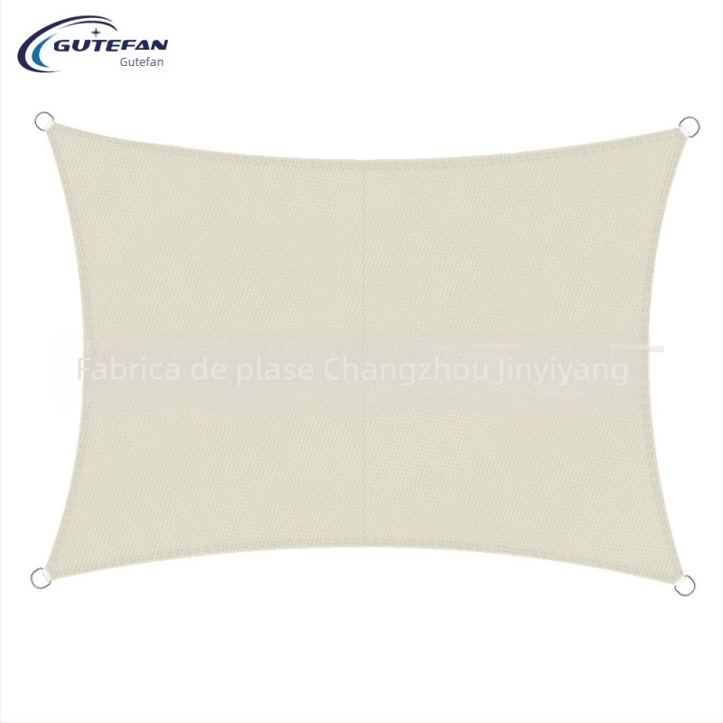 Țesătură de umbrire triunghiulară, poliester 160GSM, index de rezistență la apă 300, strat PU, fără montaj