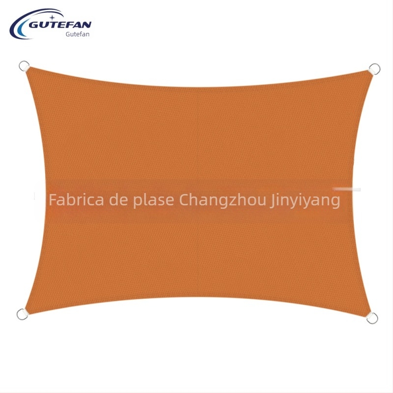 Țesătură de umbrire triunghiulară, poliester 160GSM, index de rezistență la apă 300, strat PU, fără montaj