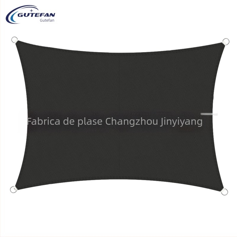 Țesătură de umbrire triunghiulară, poliester 160GSM, index de rezistență la apă 300, strat PU, fără montaj