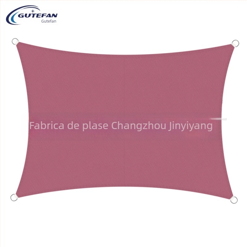 Țesătură de umbrire triunghiulară, poliester 160GSM, index de rezistență la apă 300, strat PU, fără montaj