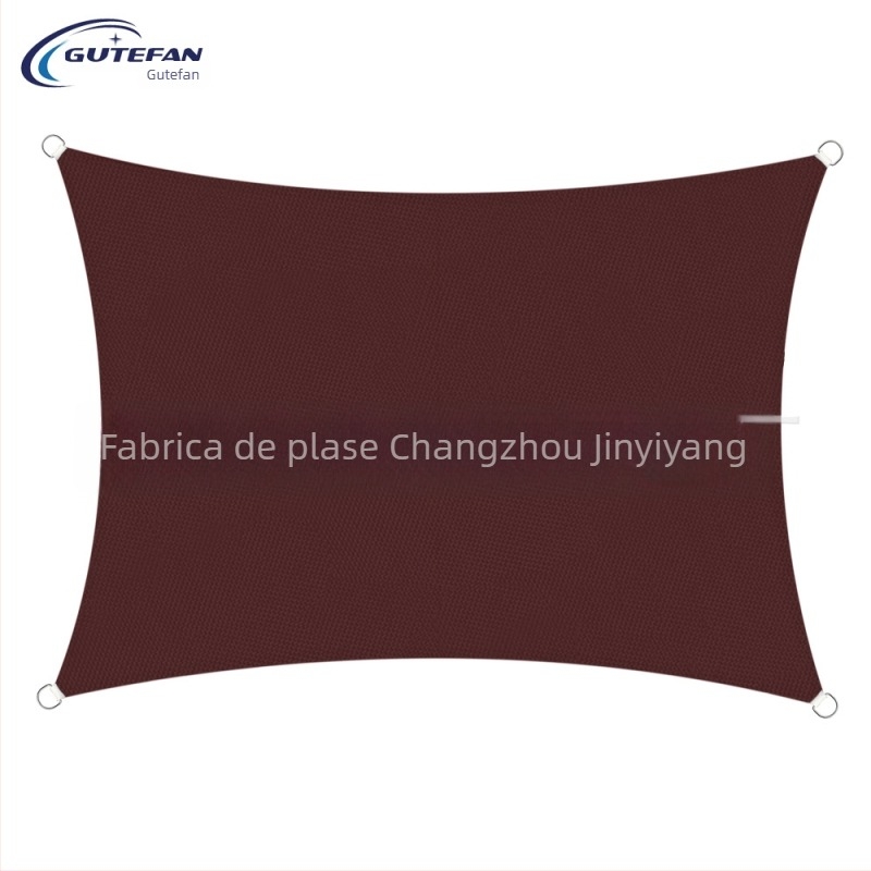 Țesătură de umbrire triunghiulară, poliester 160GSM, index de rezistență la apă 300, strat PU, fără montaj